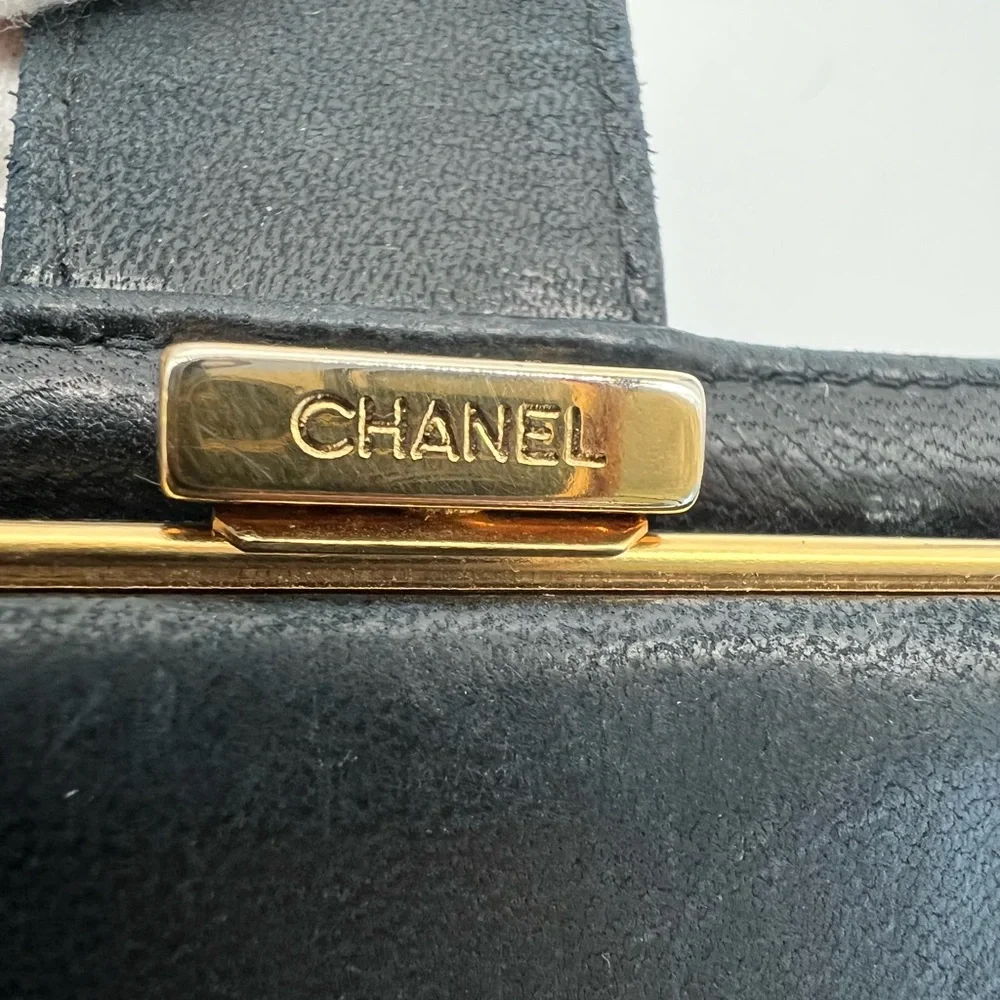 Chanel Black Caviar Leather Wallet